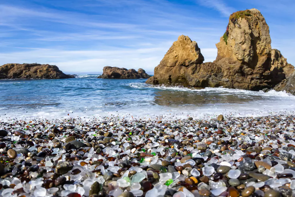 Glass Beach, California - Hidden Beach Gateways