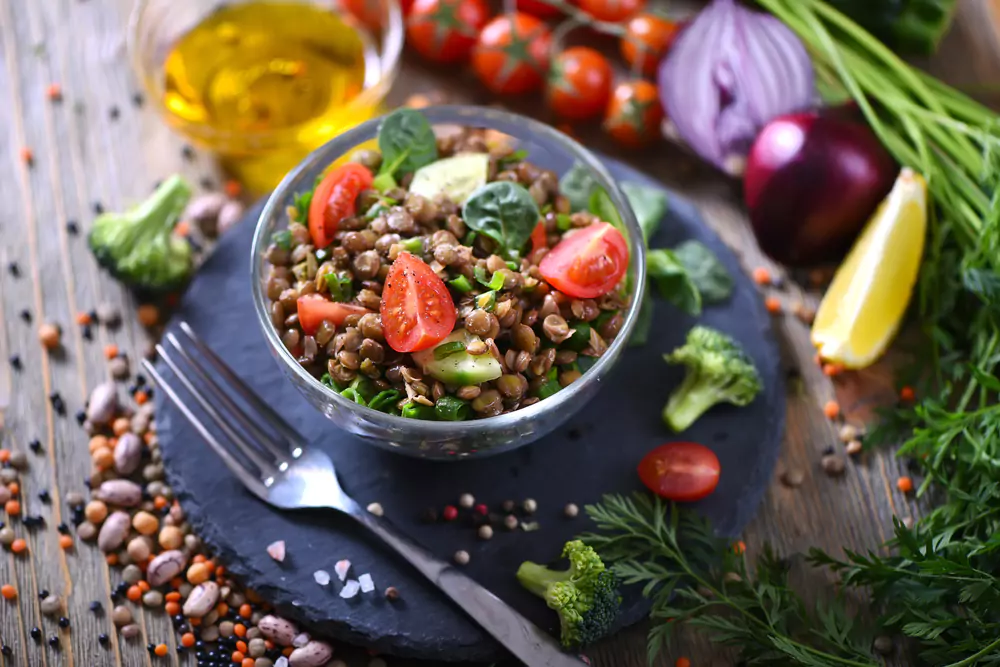 Mediterranean Lentil Salad - Plant-Based High Protein Meals