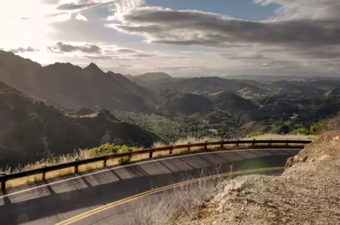 Scenic View of Mulholland Drive - Mulholland Drive Los Angeles